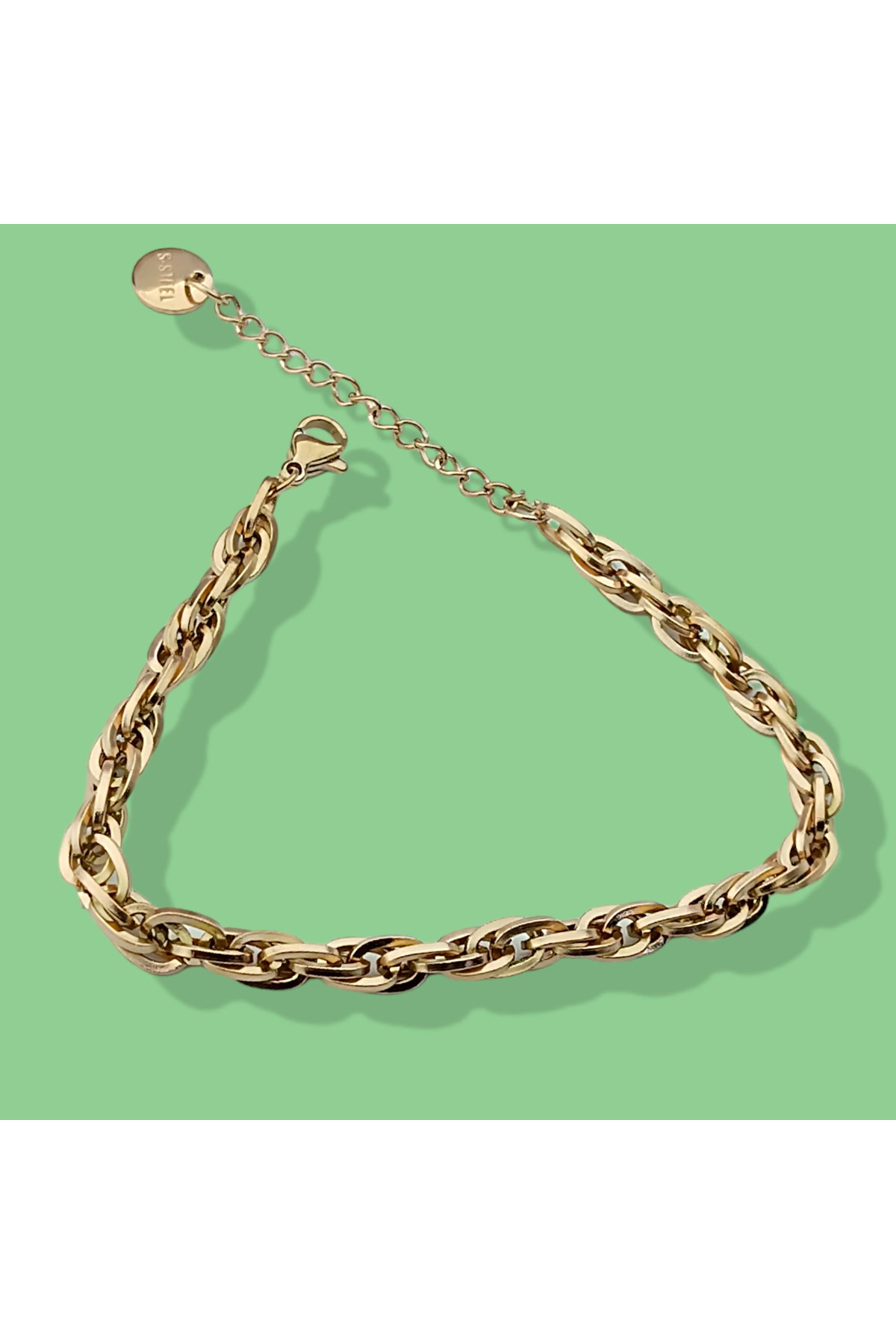 Ithal Vip Çelik Staınless Steel 316 L Çelik Rose Renk Bileklik