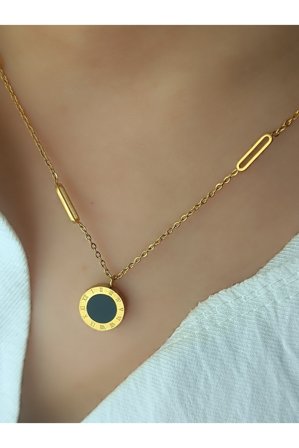 Ithal Vip Çelik Staınless Steel 316 L Çelik Kolye 45 Cm + 5 Cm Uzatma Payı