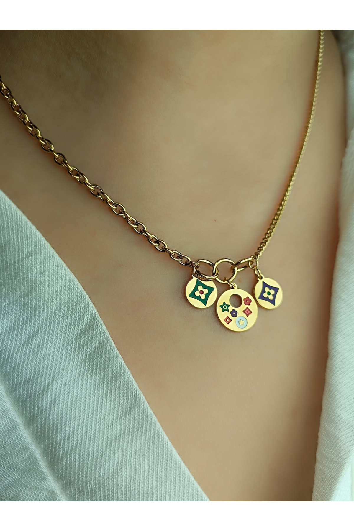 Ithal Vip Çelik Staınless Steel 316 L Çelik Kolye