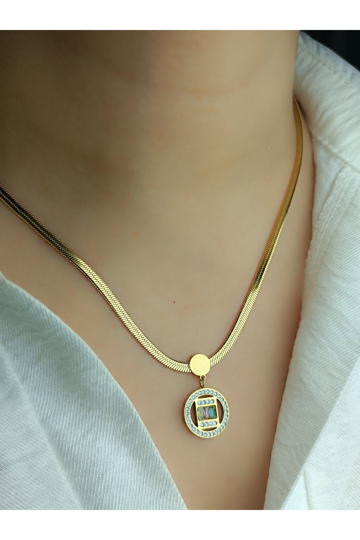 Ithal Vip Çelik Staınless Steel 316 L Çelik Kolye