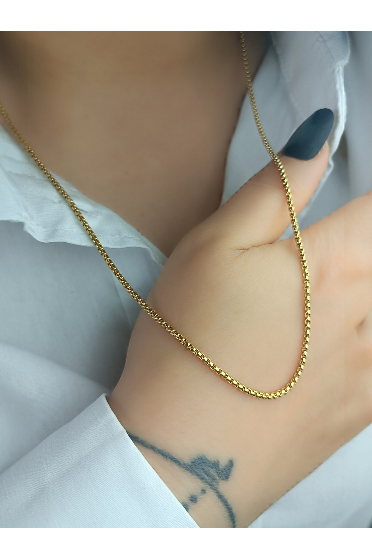 Ithal Vip Çelik Staınless Steel 316 L Çelik 60 Cm Kolye