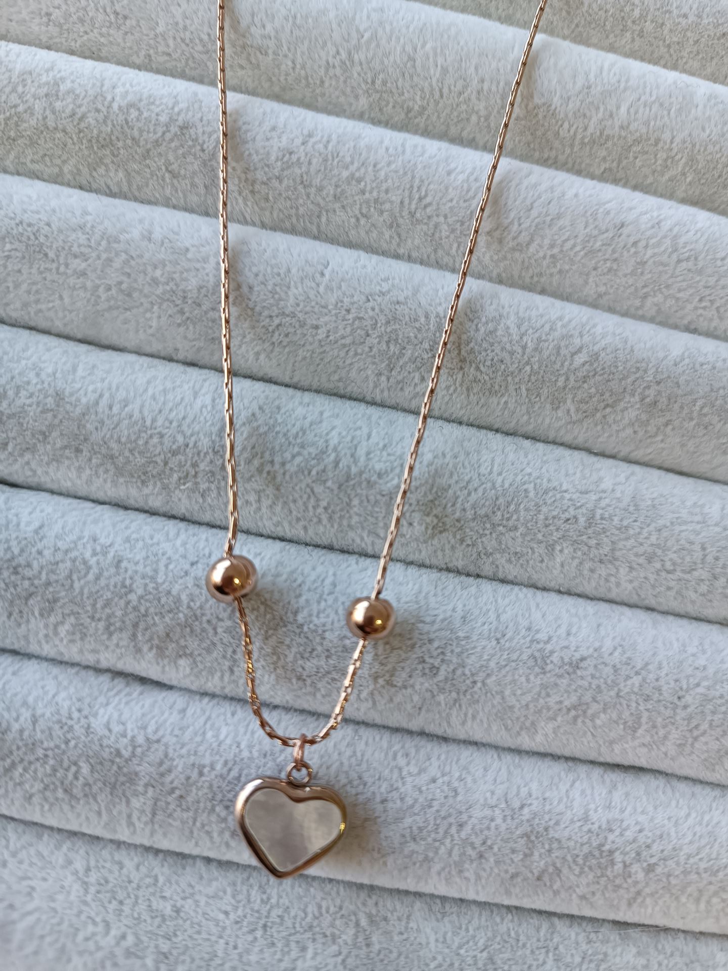 ÇELİK KOLYE ROSE RENK