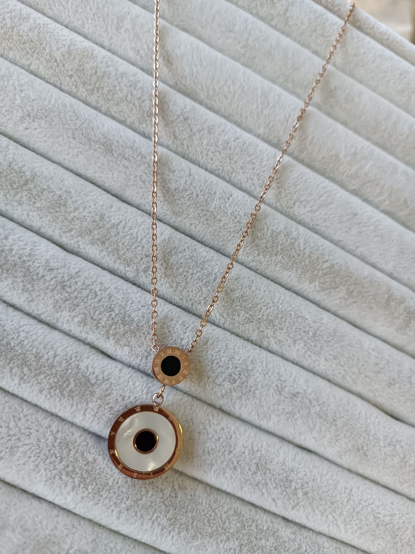 ÇELİK KOLYE ROSE RENK