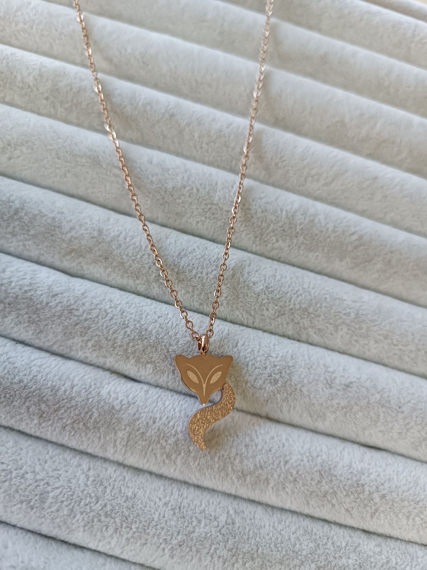 ÇELİK KOLYE ROSE RENK