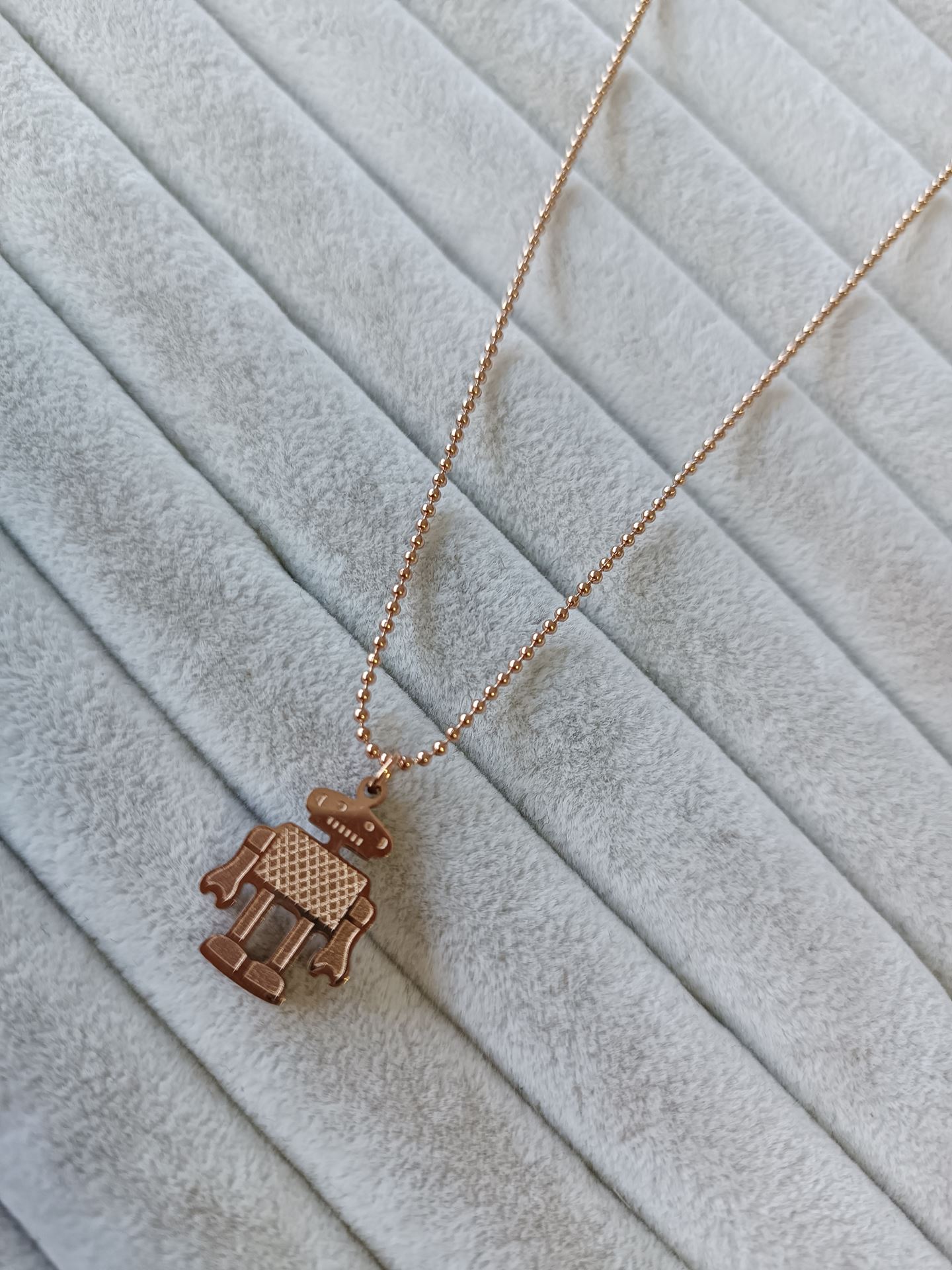 ÇELİK KOLYE ROSE RENK