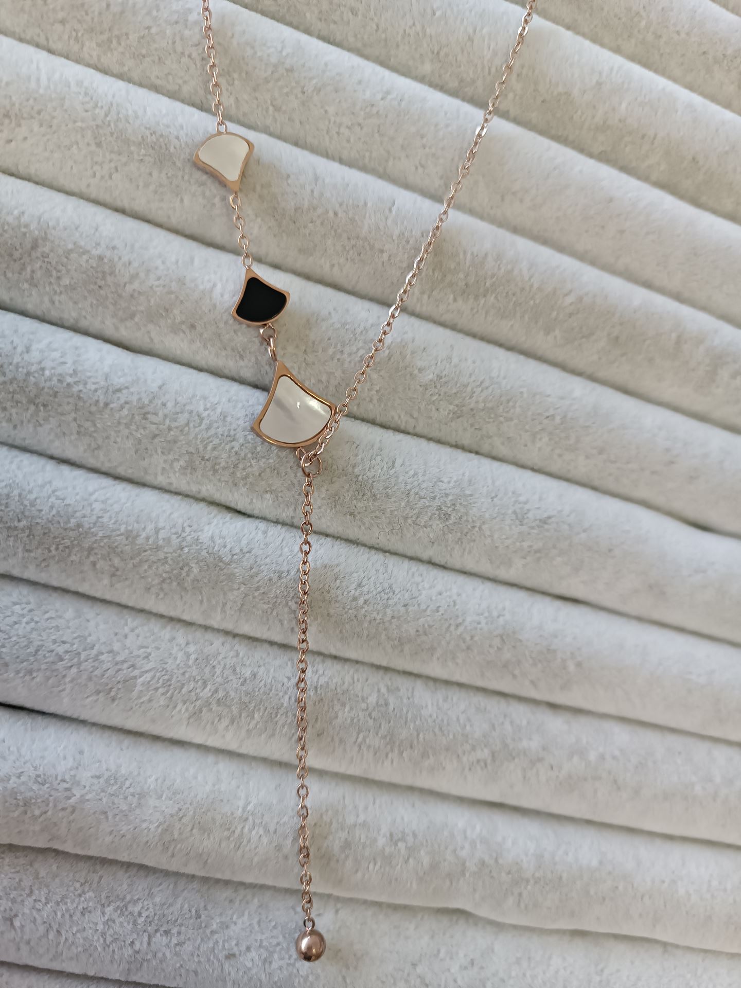 ÇELİK KOLYE ROSE RENK 