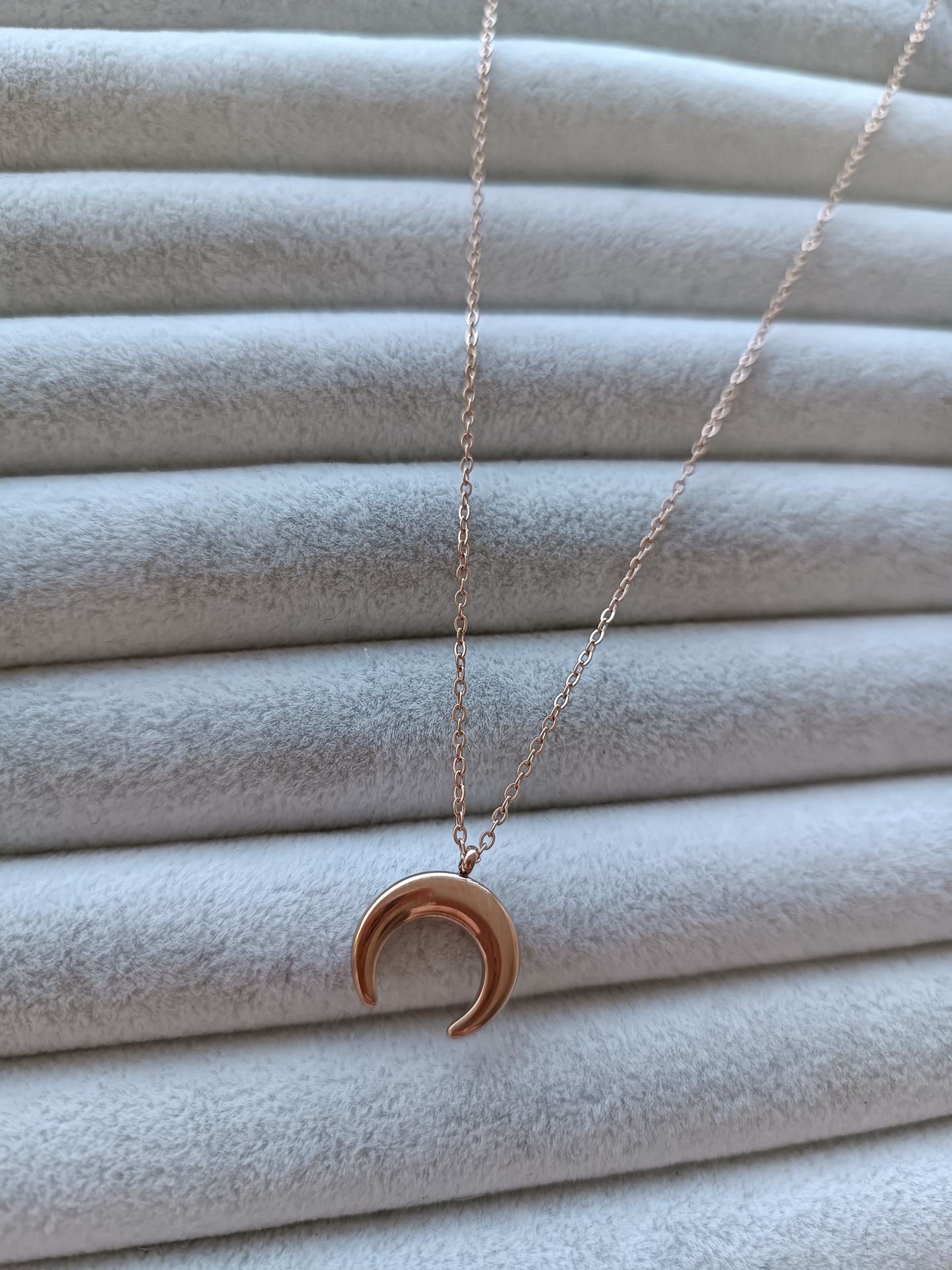 ÇELİK KOLYE ROSE RENK