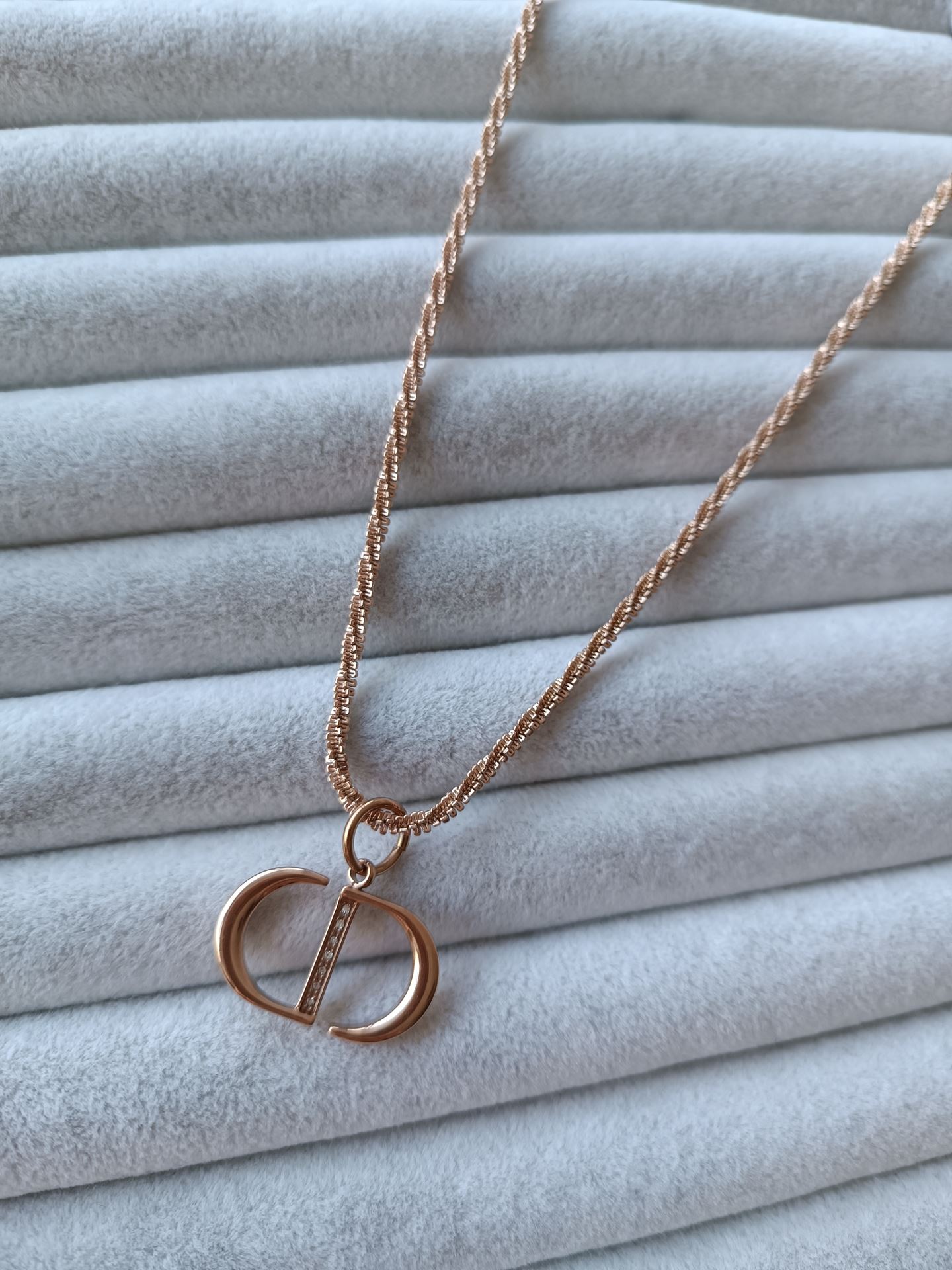 ÇELİK KOLYE ROSE RENK