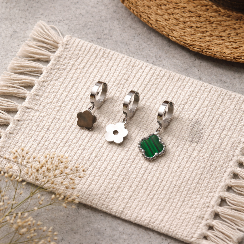 ÇELİK KÜPE 3 LÜ SET