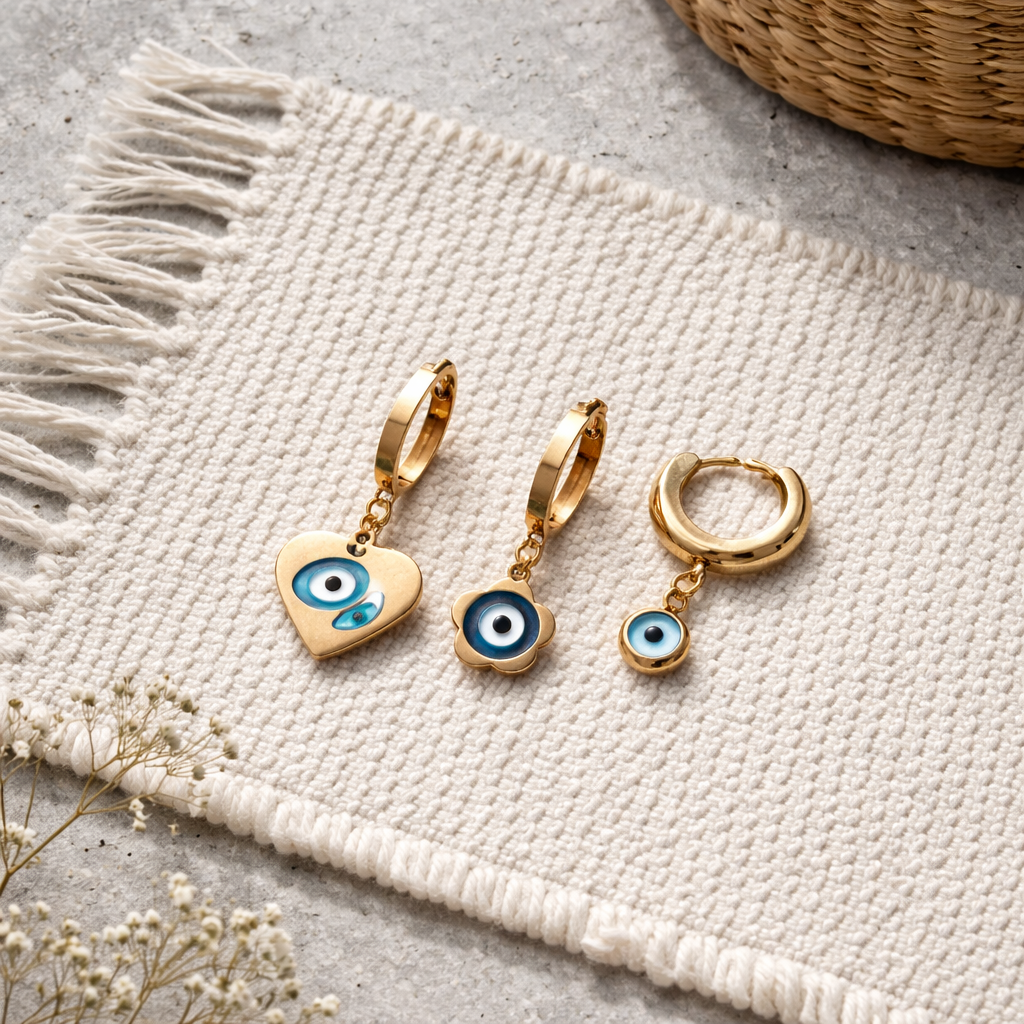 ÇELİK KÜPE 3 LÜ SET