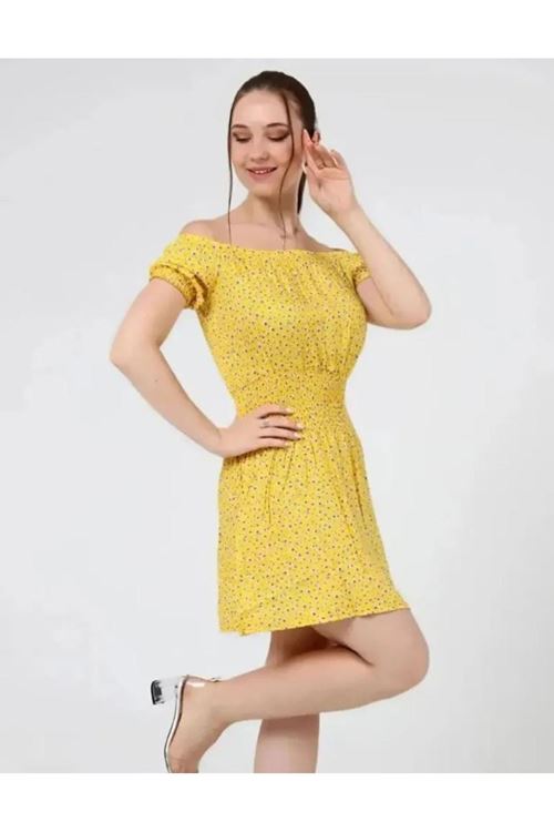 ÇİÇEK DESENLİ ELBİSE 