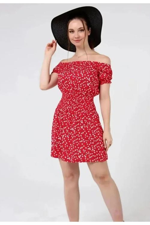 ÇİÇEK DESENLİ ELBİSE 