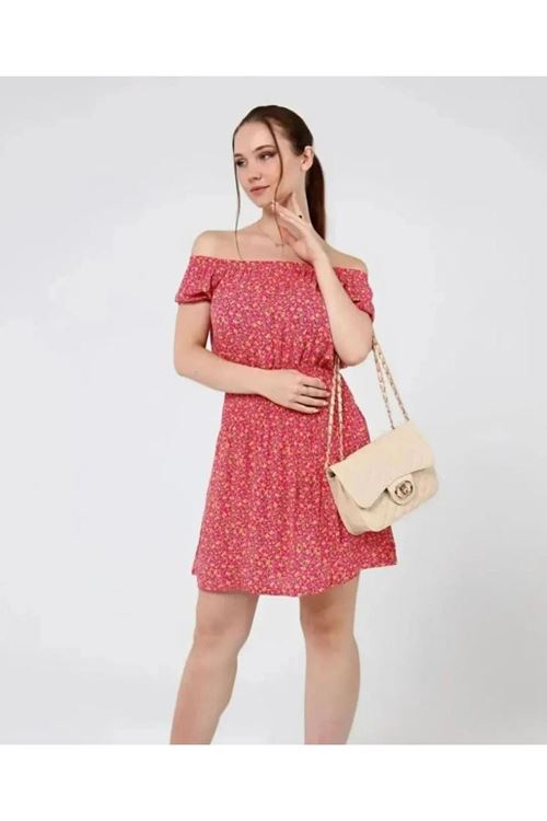 ÇİÇEK DESENLİ ELBİSE 