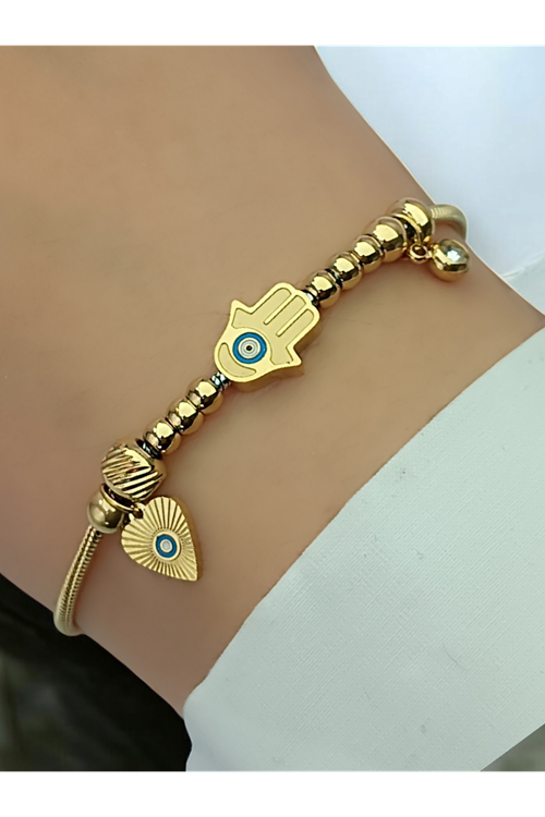 Ithal Vip Çelik Staınless Steel 316 L Çelik Pandora Model Bileklik