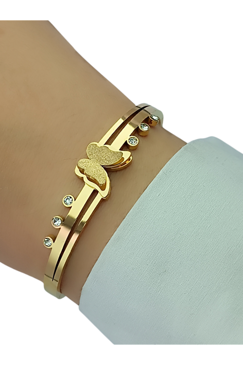 İthal Vip Çelik Stainless Steel 316 L Çelik Kelepçe Bileklik