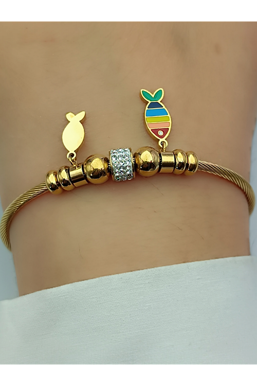 İthal Vip Çelik Stainless Steel 316 L Çelik Kelepçe Bileklik