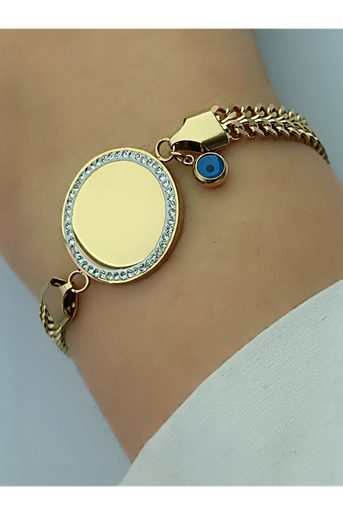 Ithal Vip Çelik Staınless Steel 316 L Çelik Kolye 45 Cm + 5 Cm Uzatma Payı