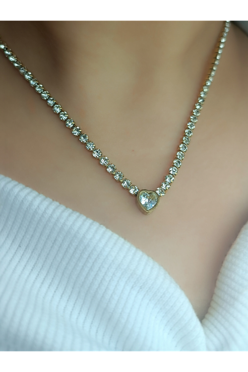 Çelik Kolye 45 Cm Gold