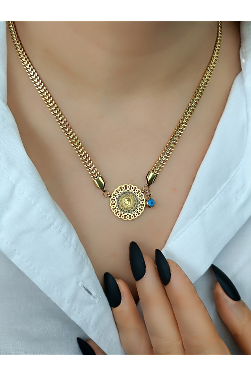 Ithal Vip Çelik Staınless Steel 316 L Çelik Kolye