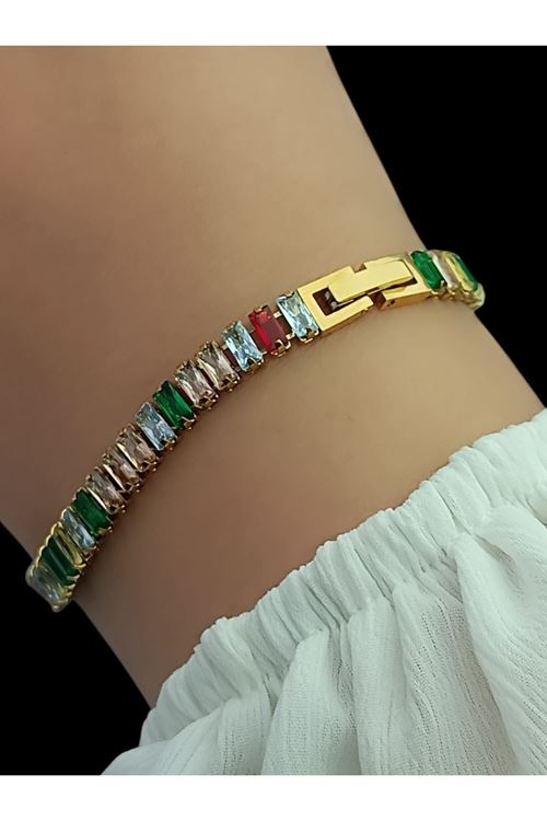 Ithal Vip Çelik Staınless Steel 316 L Çelik Baget Renklı Bileklik