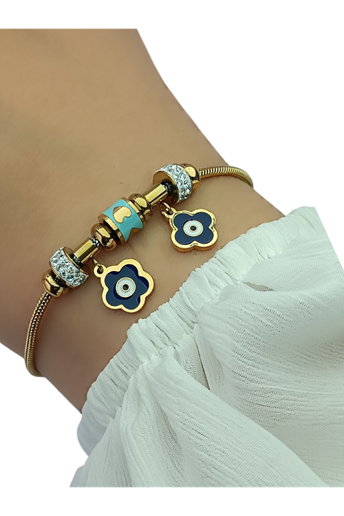 Ithal Vip Çelik Staınless Steel 316 L Çelik Pandora Model Bileklik