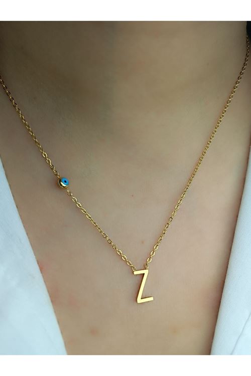 Ithal Vip Çelik Staınless Steel 316 L Çelik Z Harf Kolye