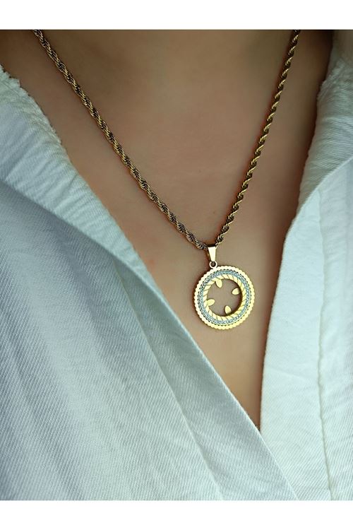 Çelik Kolye 60 Cm Çeyrek Uyumlu