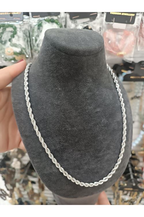 Çelik 60 Cm Burgu Kolye