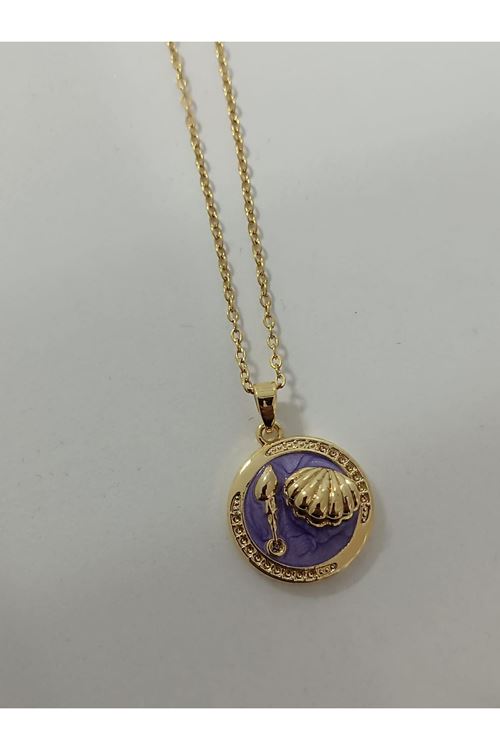 Çelik 45 Cm Mineli Kolye