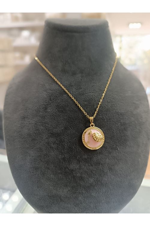 Çelik 45 Cm Mineli Kolye