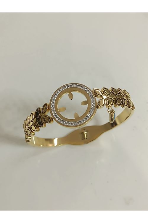 Çelik Çeyrek Uyumlu Kelepçe Bileklik