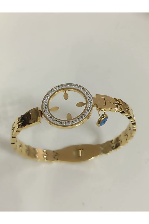 Çelik Çeyrek Uyumlu Kelepçe Bileklik