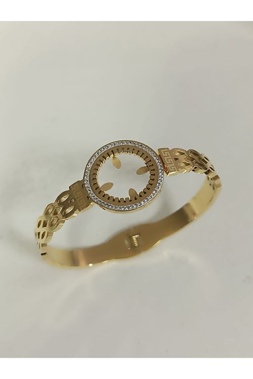 Çelik Çeyrek Uyumlu Kelepçe Bileklik