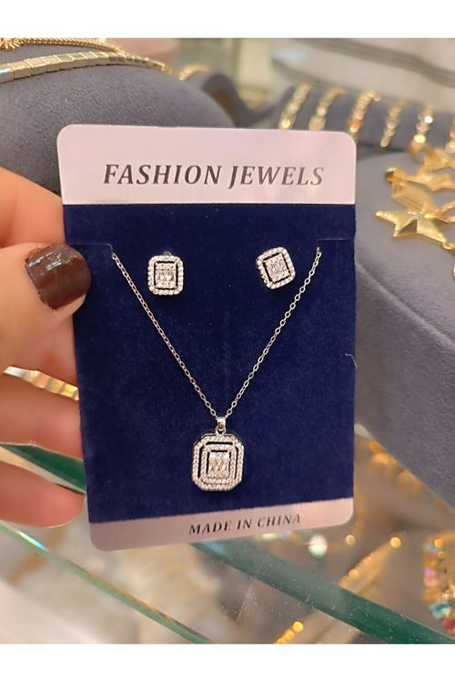 Vip Model Kolye Küpe Set