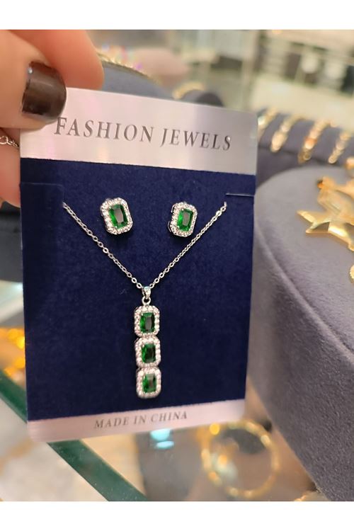 Vip Model Kolye Küpe Set