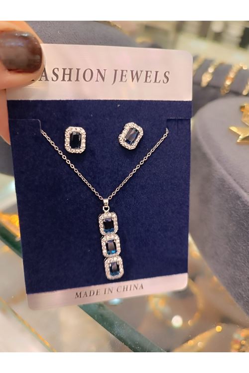 Vip Model Kolye Küpe Set