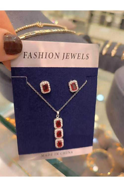 Vip Model Kolye Küpe Set