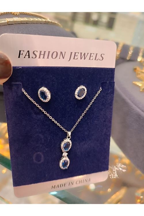 Vip Model Kolye Küpe Set