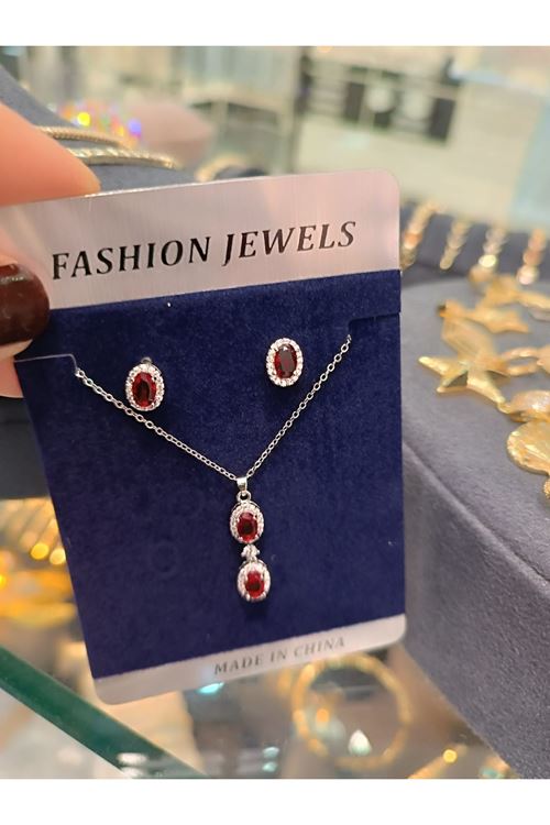 Vip Model Kolye Küpe Set