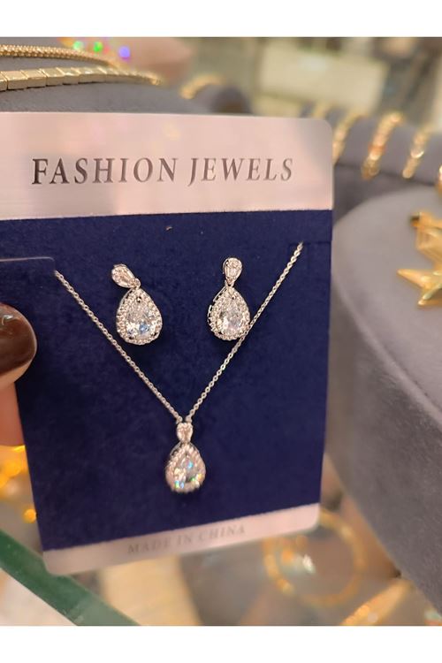 Vip Model Kolye Küpe Set