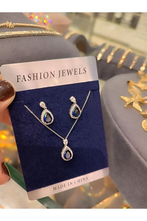 Vip Model Kolye Küpe Set