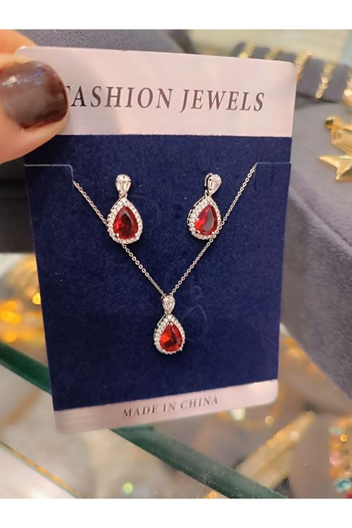 Vip Model Kolye Küpe Set