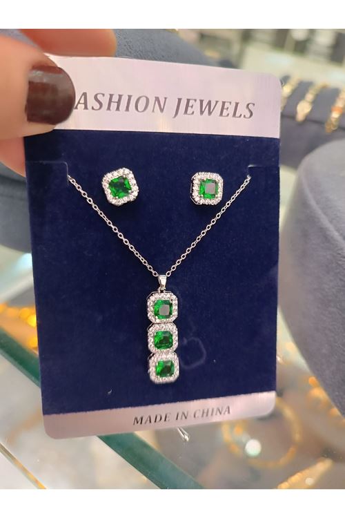 Vip Model Kolye Küpe Set