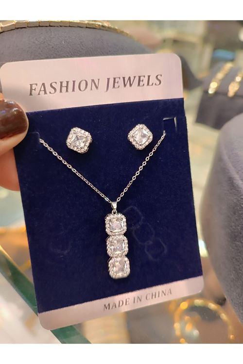 Vip Model Kolye Küpe Set