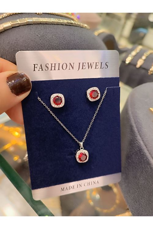 Vip Model Kolye Küpe Set