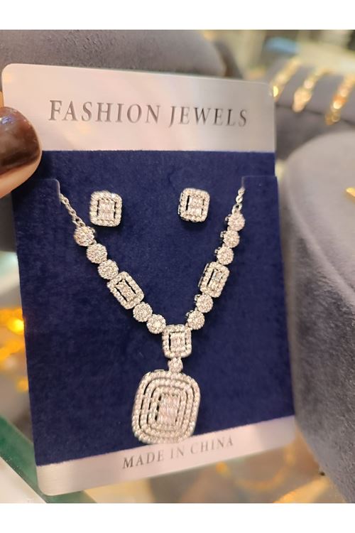 Vip Model Kolye Küpe Set