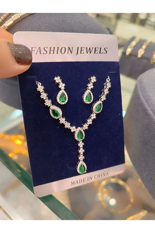 Vip Model Kolye Küpe Set