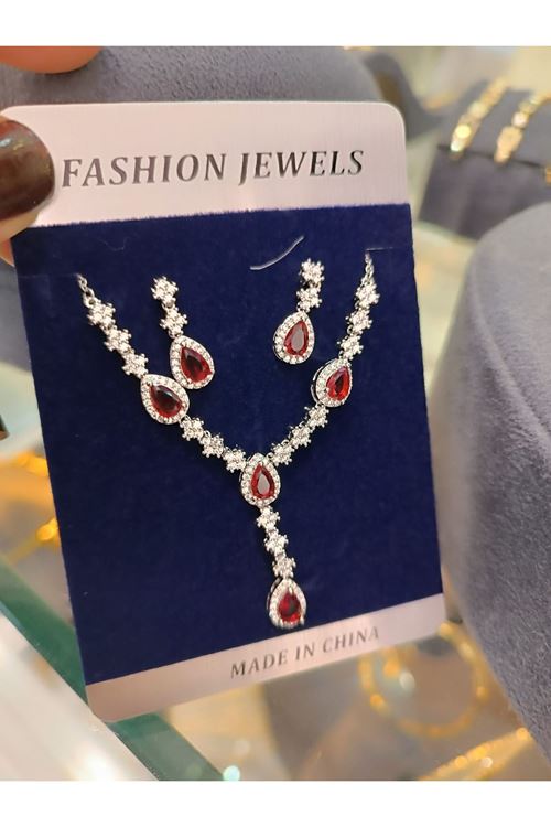 Vip Model Kolye Küpe Set