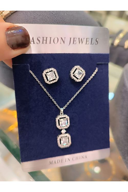 Vip Model Kolye Küpe Set