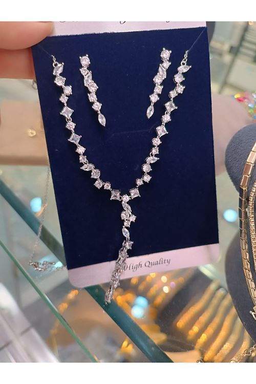 Vip Model Kolye Küpe Set